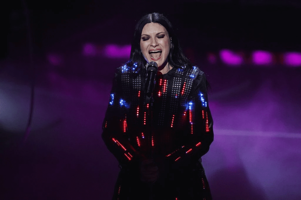 H Laura Pausini επί σκηνής